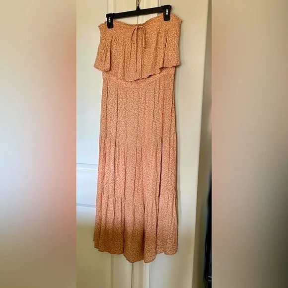 🧡American Eagle Outfitters Orange Off-Shoulder Sundress☀️🍊🫶 - Picture 2 of 6